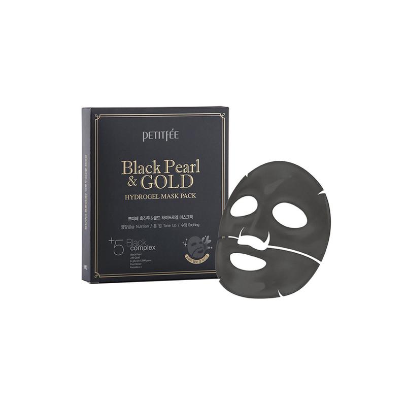 PETITFEE Hydrogel Mask Pack - #Black Pearl & Gold